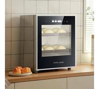 Caja de fermentación para pan casero, máquina de fermentación eléctrica de sobremesa de 40 l, temperatura ajustable de 20 a 50 °C, caja de fermentación de pan de 260 W con control de humedad, par