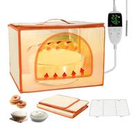 Caja de fermentación para pan con masa fermentadora, plegable con tres superficies calefacción, control temperatura de 10 - 45 °C, temporizador 48 h, armario de fermentación con sensor