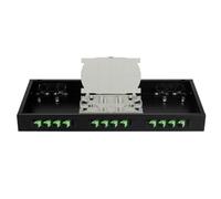 Caja de fibra óptica de montaje en pared SC/APC de 12 puertos, kit de caja de terminación de fibra óptica monomodo simple con coleta de 1,2 m y acoplador para red FTTH