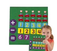 Caja de fieltro en matemáticas, adición y soldadura Juguete | Juego digital educativo,Contar Juguetes educativos para edades de 3 a 6 años, NUMERACY FLET Board