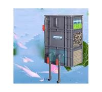 Caja de filtrado para acuarios, Caja de filtro acuario rotación externa, varios tamaños grises for circulación agua pecera(30.5x20.5x43.5cm)