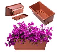 Caja de flores KADAX, 40 cm, terracota