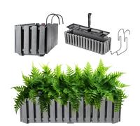 Caja de flores KADAX, maceta de balcón con aspecto de listón