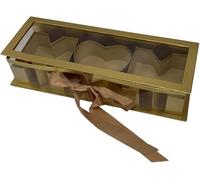 Caja de flores vacía para mamá, caja de regalo rellenable con jabón y arreglos florales, decoraciones de manualidades para fiestas, bodas y decoración del hogar, embalaje de regalo elegante y