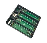 Caja de fuente de alimentación 18650 de 3,7 V con protecciones de voltajes para electrónica 16V5A sin soldadura, kit de batería para cámaras de seguridad