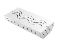 Caja de fumar para parrilla de pellets - Caja de fumador WOD Chip, BBQ Smocchetta 9.65x4.61x2.17 pulgadas Accesorio para parrilla de carbón, mejora el sabor al aire libre de la barbacoa de alimentos