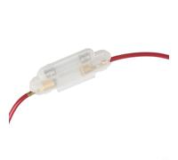 Caja de fusibles de 30 mm, protector de fusibles de motocicleta, funda de seguro de energía para scooter, soporte de fusibles de coche y camión, caja de fusibles de doble alambre, metal de plástico