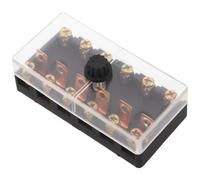 Caja de Fusibles de Seis Vías para Vehículos, Reemplazo Automotriz | Protección Multicircuito, Cambio Rápido de Fusibles, Base Tubular 6x30 Mm, para Camiones y Autocaravanas