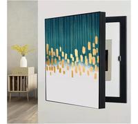 Caja de fusibles decorativa, Tapa de caja fusibles, tapa interruptores automáticos, obra arte decorativa oculta, panel eléctrico, creativa, eléctrica