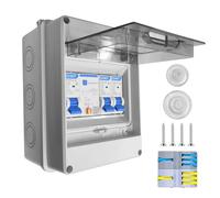 Caja de fusibles empotrada, distribuidor pequeño con interruptor fi, AC 32 A, IP65 resistente al agua, interruptor de separación AC 16 A+160 A para casa y oficina