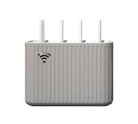 Caja de gestión de cables Caja de almacenamiento enrutador clasificación cables red plástico alambre resistente al desgaste Contenedor WiFi Ahorre espacio(Grijs)