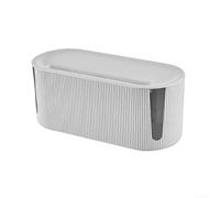 Caja de gestión de cables, caja de enchufe grande para ocultar regletas y almacenamiento de correctores de cables, contenedor de alambre de plástico como cable de escritorio para ordenar y organizador