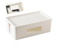 Caja de gestión de cables, Caja de gestión de cables | Elegante caja de almacenamiento para corrector de cables | Organizador de cables de extensión, soporte de enchufe múltiple para toma de pavimen