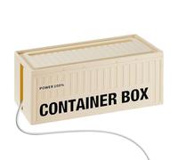 Caja de gestión de cables - Caja para guardar cables | Organizador de cables | Gran escondite cable resistente al calor, material HIPS, tapa de fácil acceso, ideal para la instalación