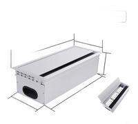 Caja de gestión de cables de aleación de aluminio con cepillo para