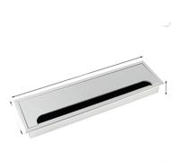 Caja de gestión de cables de aleación de aluminio con cepillo para