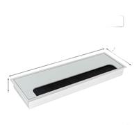 Caja de gestión de cables de aleación de aluminio con cepillo para
