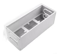 Caja de gestión de cables integrada con cepillo de polvo de construcción de aleación de aluminio y operación silenciosa del tirón (caja inferior)