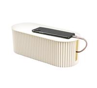 Caja De Gestión De Cables - Organizador De Alambre Portátil, Almacenamiento Del Cable De Alimentación | Diseño Ventilado Con Extensión De Cubierta De La Cachette, Soporte De Protector De Sobretensión