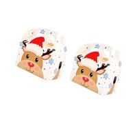 Caja de golosinas de Navidad cuadrada, sustancia de papel blanco para caramelos de Navidad, chocolate, fruta, envoltorio de regalo, materiales de fiesta, publicado solemnemente de