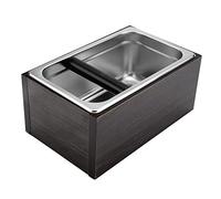Caja de golpe de café Contenedor de caja de golpe de espresso de acero inoxidable para contenedor de residuos de café molido