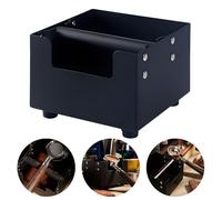 Caja de golpe de café de gran capacidad duradera acero a prueba de choque de acero accesorios de café recipiente de café con barra de golpe de silicona extraíble y base no litera