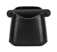 Caja de golpe de café resistente a caídas, evita resbalones, contenedor pequeño con barra de golpe extraíble para café molido (Negra)