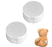 Caja De Grabadora De Voz De 2 Piezas para Animal Relleno, Grabadora De Sonido De Botón, 30 Segundos De Grabación De Mensajes Personalizados, Caja De Sonido De Voz Grabable Divertida, Caja