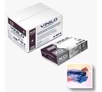 Caja de guantes de vinilo azul sin polvo multiusos talla xg -100u-