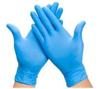 Caja de guantes de vinilo sin polvo multiusos talla l -100u-