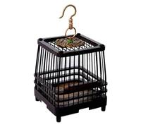 Caja de hábitat para Reptiles Jaula for Saltamontes Fabricada en Palisandro y ébano for Guardar grillos Reptiles(Negro)