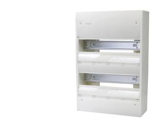 Caja de hager gamma 2 x 13 módulos de mesa sobresaliente
