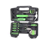 Caja de herramientas - 38 piezas de acero inoxidable, incluye destornilladores, llaves y alicates, compacta y resistente para uso profesional y doméstico.* #*