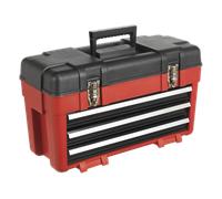 Caja De Herramientas 585mm 3 Cajones Portátil - SEALEY AP1003 Nuevo