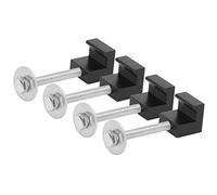Caja de Herramientas Atén:Kit de Montaje de la Caja de Herramientas de Camión de 4 Piezas,Abrazaderas de Gancho de Perforación de Perforación,para Montaje de la Caja de Recolección