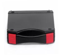 Caja de herramientas Caja de herramientas negra de 9x7x2 pulgadas Organizador de de con bloqueo automático con asa Organizador de plástico PP resistente Almacenamiento para mantened