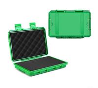 Caja de herramientas compacta y resistente con sello hermético para investigación de campo, fotografía al aire libre y necesidades de almacenamiento de equipos sensibles (verde)