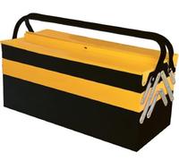 Caja de herramientas con 5 compartimentos de chapa de 45 x 20 x 21 cm
