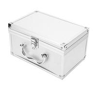Caja de Herramientas de Aleación de Aluminio - Rígida de Exhibición Portátil con Forro de Esponja Suave y Caja Joyero