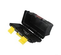 Caja de herramientas de plástico de dos capas de 10 pulgadas para organizar herramientas y accesorios, solución de almacenamiento multifuncional (tiene capa interior)