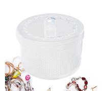 Caja de herramientas de uñas, organizador de herramientas de uñas, Profesional Clear Doble Layer Manicure Caso de manicura, Organizador de almacenamiento portátil sin deslizamiento para el salón de uñ