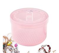 Caja de herramientas de uñas, organizador de herramientas de uñas | Profesional Clear Doble Layer Manicure Caso de manicura - Organizador de almacenamiento portátil sin deslizamiento para el salón de