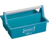 Caja de herramientas HAZET 190L-1 I abierta y manejable, incl. escala de longitud (cm/in), apilable, asa de transporte robusta de aluminio I maletín de transporte móvil de plástico