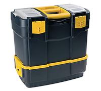 Caja de herramientas L460xP280xH455 mm, con 2 organizadores + bandeja + compartimento para herramientas eléctricas