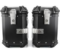 Caja de herramientas lateral de aluminio para motocicleta, maletas resistentes al agua de 38 L para motocicletas universales