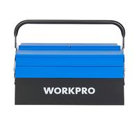 Caja de herramientas metálica, 5 compartimentos, 41,5 × 20 × 20 cm