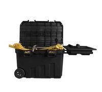 STANLEY Arcón de Transporte Mediano, Caja de herramientas, Capacidad de 91L, con Ruedas, Fabricado con cierres Metalálicos, Dimensiones 76,8 x 49 x 47,6 cm, 1-92-978