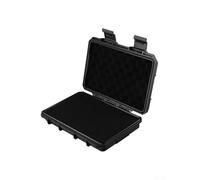 Caja de herramientas, organizador de almacenamiento de ABS hermético resistente al agua para herramientas de hardware, cámaras, lentes y equipos de campo (negro)