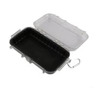 Caja de herramientas resistente adecuadamente sellada diseñada para mantener el contenido seco durante las aventuras (L-negro)