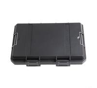 Caja de herramientas resistente para aplicaciones al aire libre impermeable y a prueba de golpes con inserciones protectoras (negro)